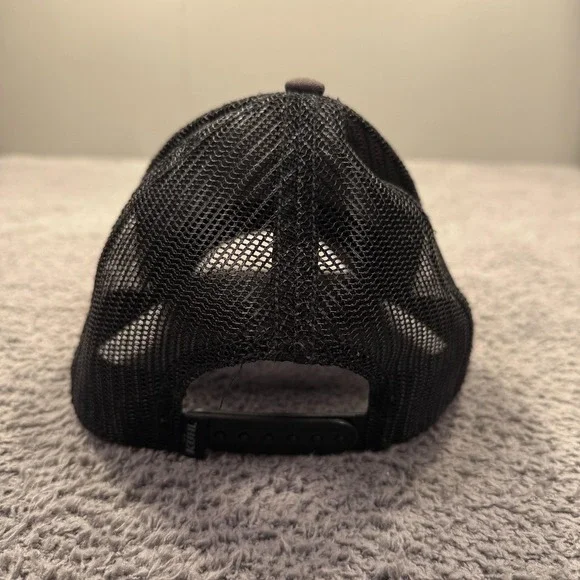 Kuhl Hat Cap Snap Back Black Gray Trucker Mesh‎ Embroidered Shield Patch Mens - Picture 6 of 9
